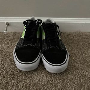 green flame vans (SEND MESSAGE FIRST)